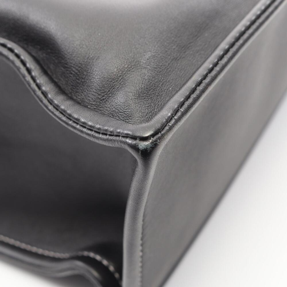Chanel Boy Tote Bag Leather Silver Black - Picture 5 of 8